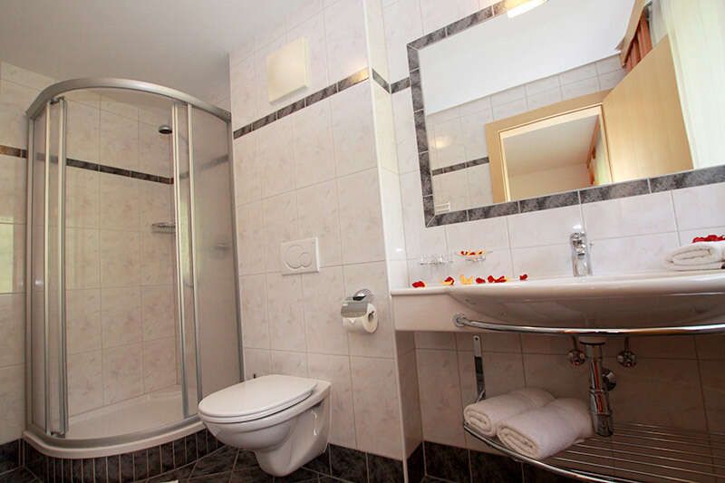 Badezimmer im Appartement 2 im Landhaus Barbara