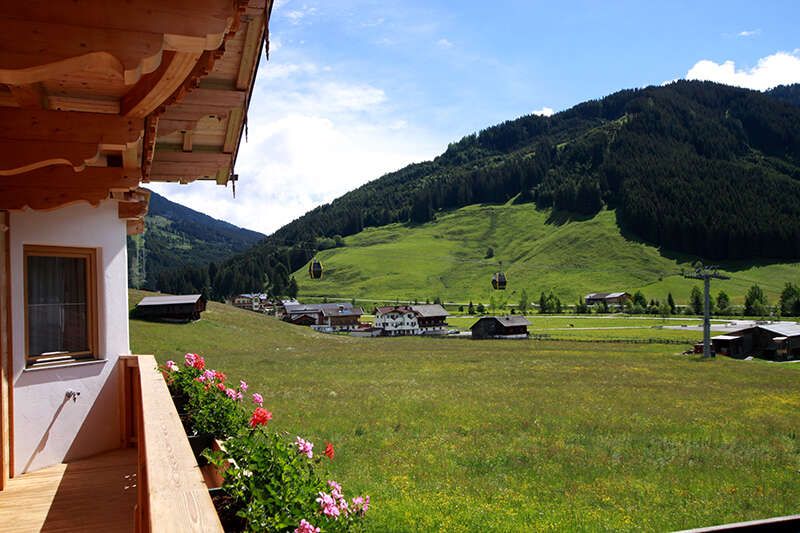 Ausblick vom Appartement 2 im Landhaus Barbara