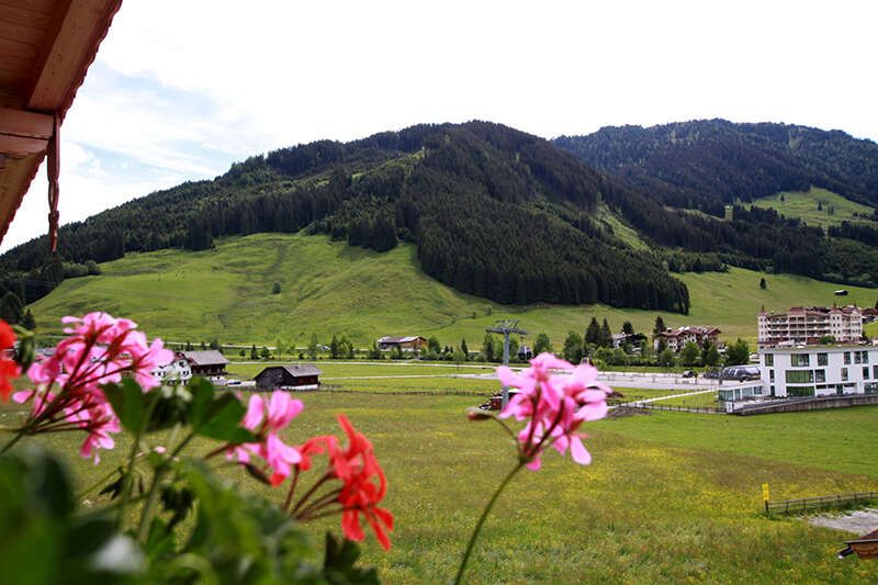 Ausblick vom Appartement 4 im Landhaus Barbara in Gerlos