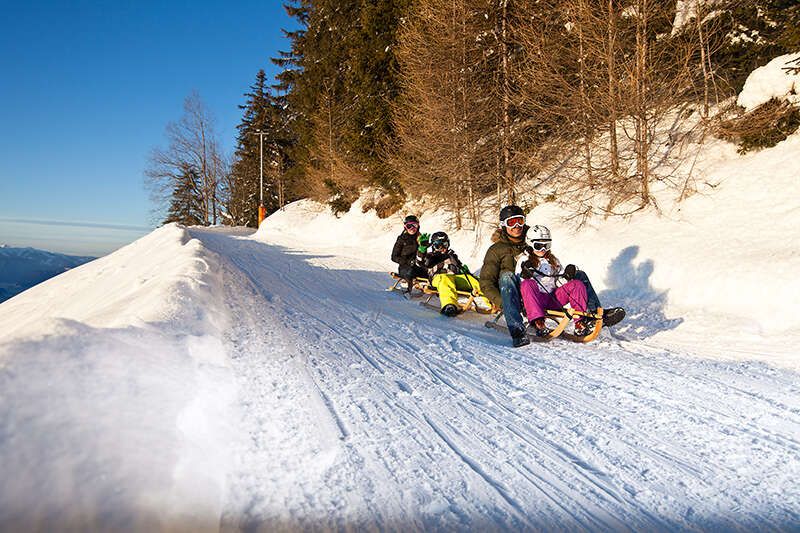  Rodeln mit der Familie im Zillertal, Tirol