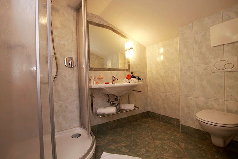 Badezimmer im Appartement 4 im Landhaus Barbara 